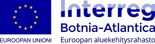EU:n logo ja teksti: Interreg Botnia-Atlantica Euroopan aluekehitysrahasto.